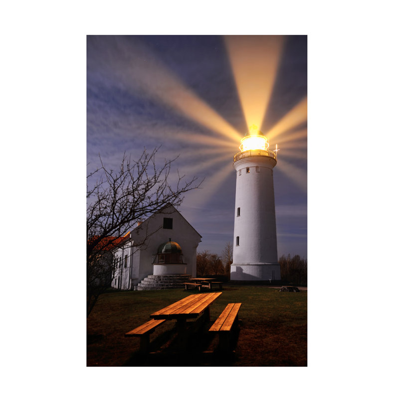 Art mural sur toile tendue - art mural «Lighthouse» Keller pour le salon, la chambre à coucher ou le bureau - 12 x 19