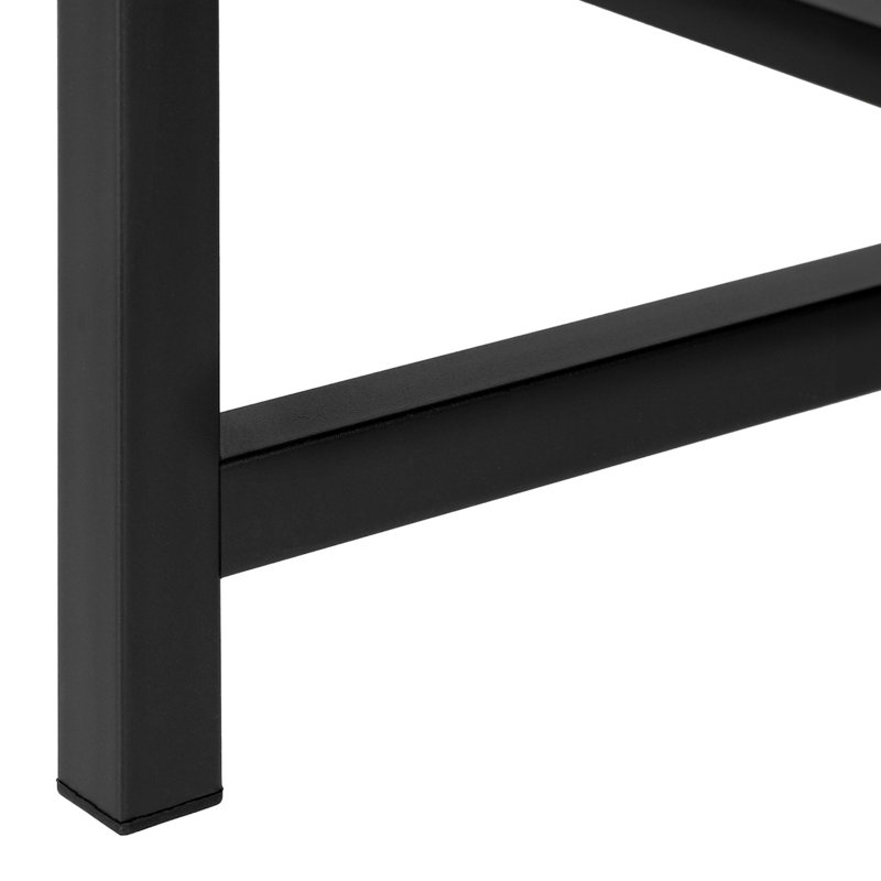 Table d'appoint, console, entrée, étroit, en coin, salon, chambre à coucher, Noir / Noir