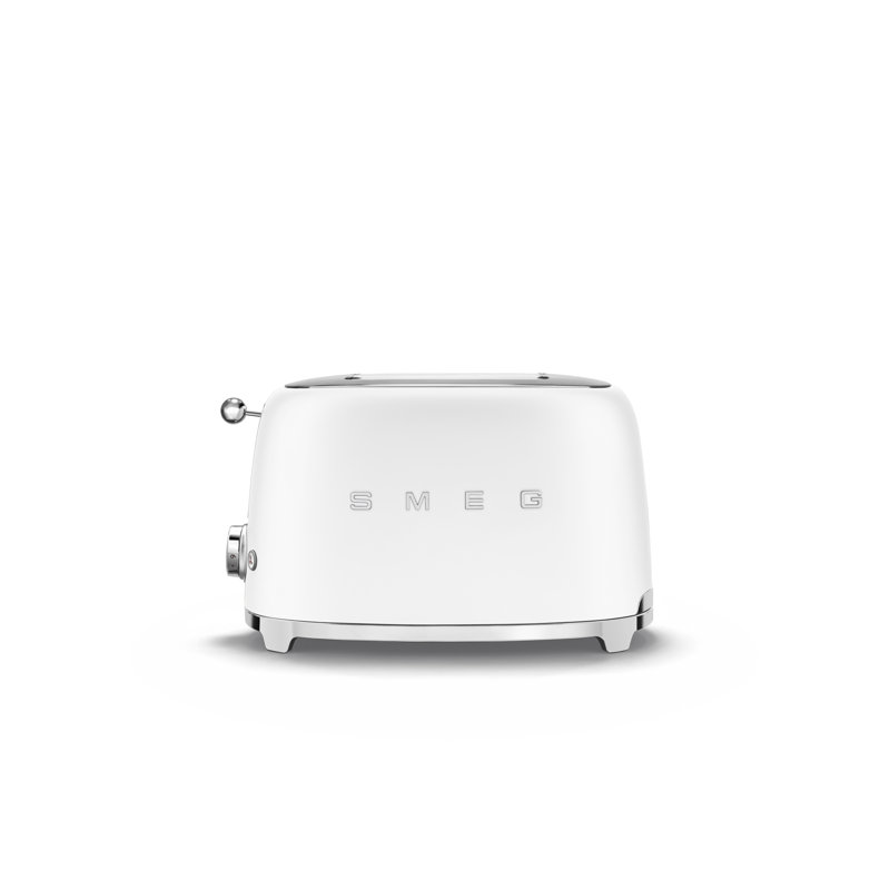 Smeg TSF01 50's Style Retro Two Slice Toaster - Matte Version, Matte White