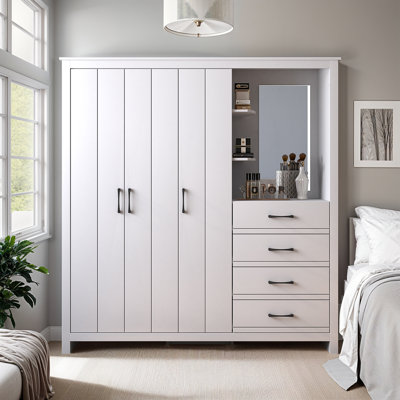 Limestone 3-Door Combi Fitment Wardrobe