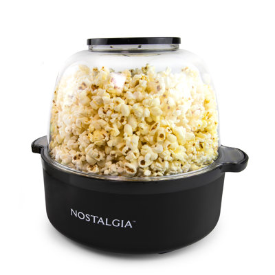 Nostalgia 6 Qt Stainless Steel Stirring Popcorn Popper