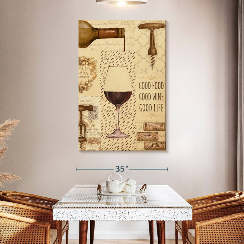 Yarlin Wine Glass Collage, 51" H x 34" W