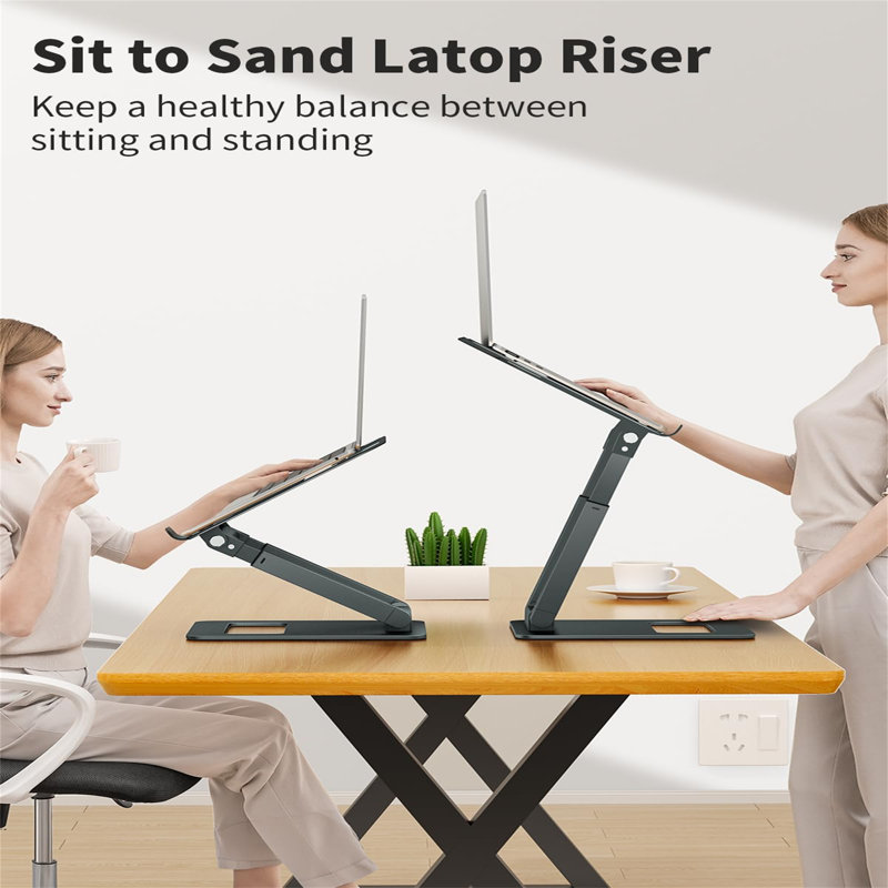 Metal Stackable Monitor Stand, Grey