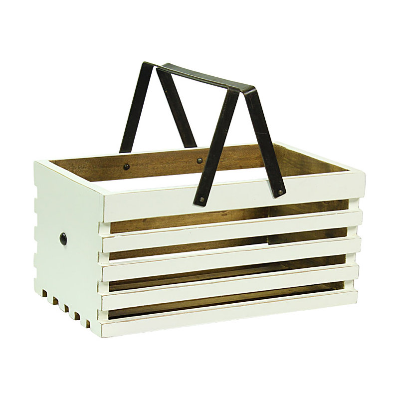 Caisse en bois massif verge