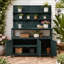 Grand banc de jardin en bois de sapin avec huche 50,2 po