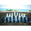 16" Giant Plastic Chess Set with Quick Fold Nylon Board