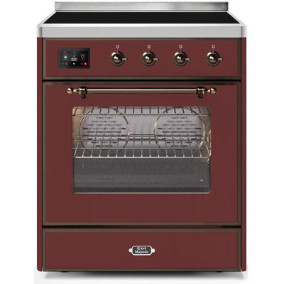 Cuisinière à induction 40 pouces avec 6 éléments à induction ILVE Majestic II Series (porte en verre)