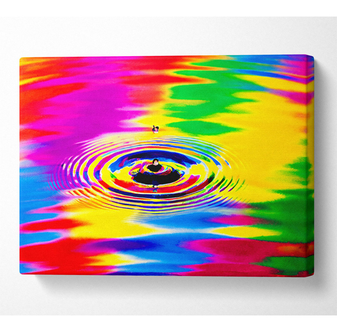 Rainbow Water Ripple - Kunstdrucke auf Leinwand