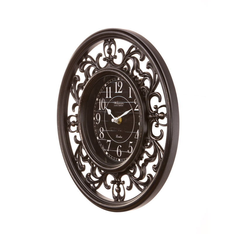 Horloge murale 6 po Alexis, Noir