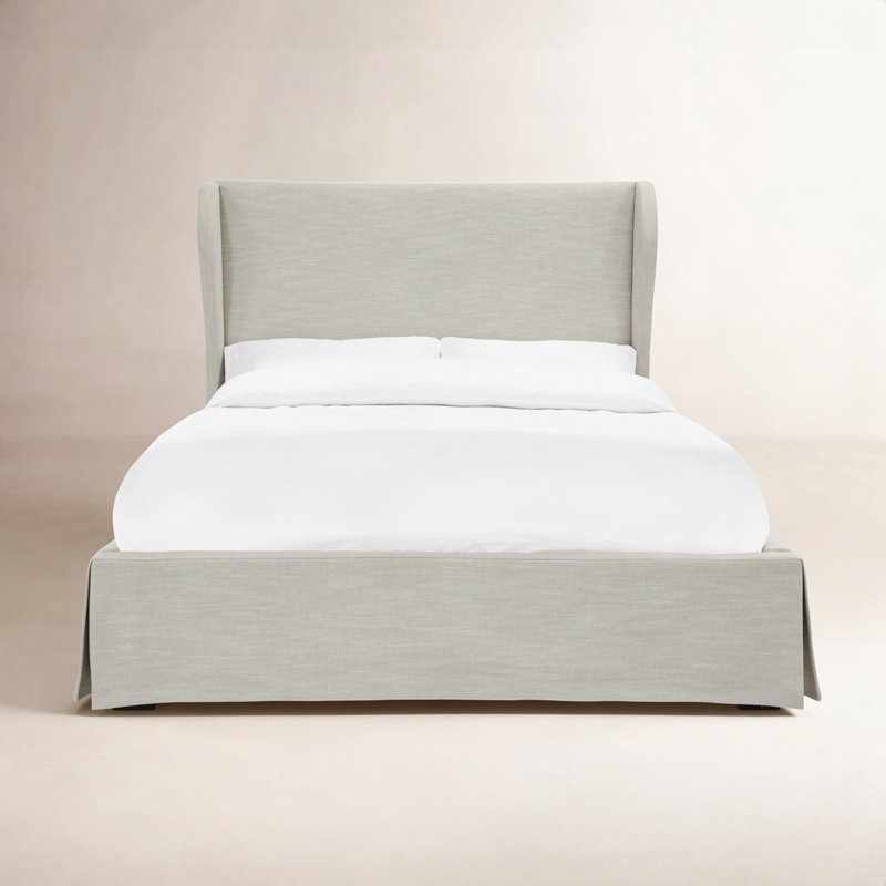 Anniah Upholstered Wingback Bed, King