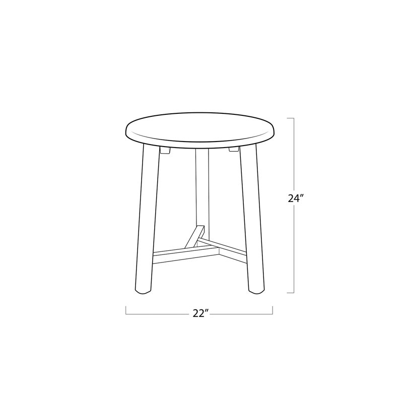 Sonoma Wood Accent Table