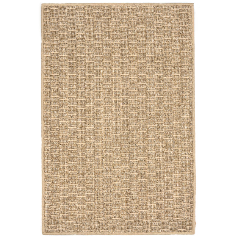 Tapis en sisal tissé naturel en osier, Rectangle de 5 pi x 8 pi