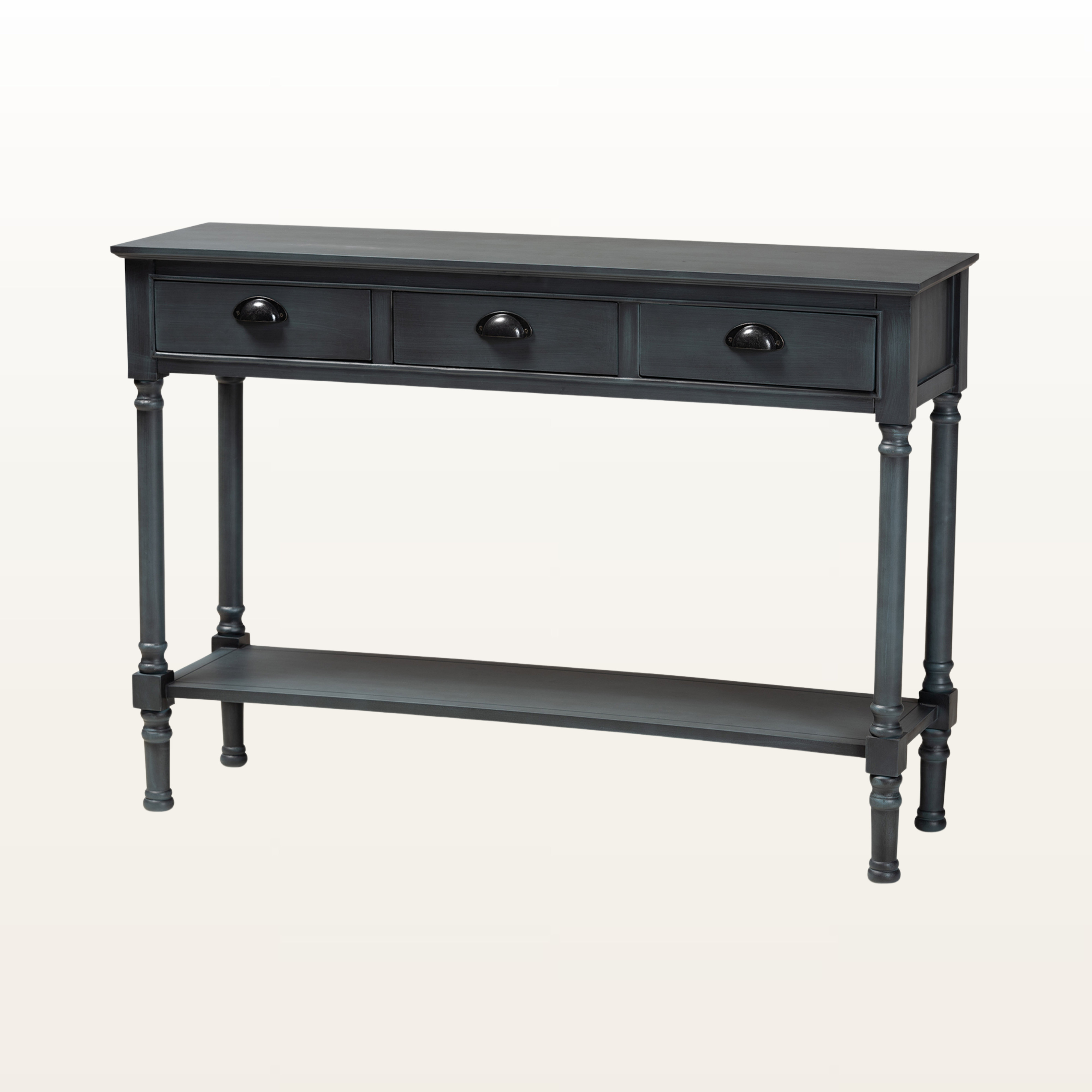 Ophelia Co Jahkeim 3 drawer Entryway Console Table In French Ophelia co jahkeim 3 drawer entryway console table in french