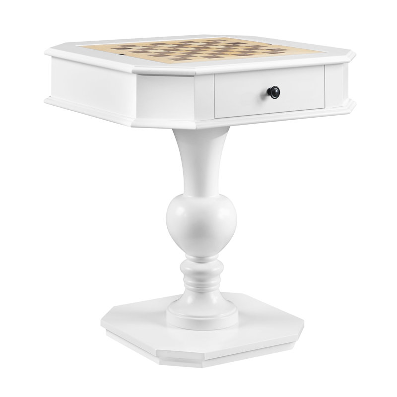Table multi-jeux avec tiroirs de rangement et plateau réversible Rodney