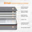 Good Nite 25cm Memory Foam Pocket Sprung Mattress 9 Zoned-114883594