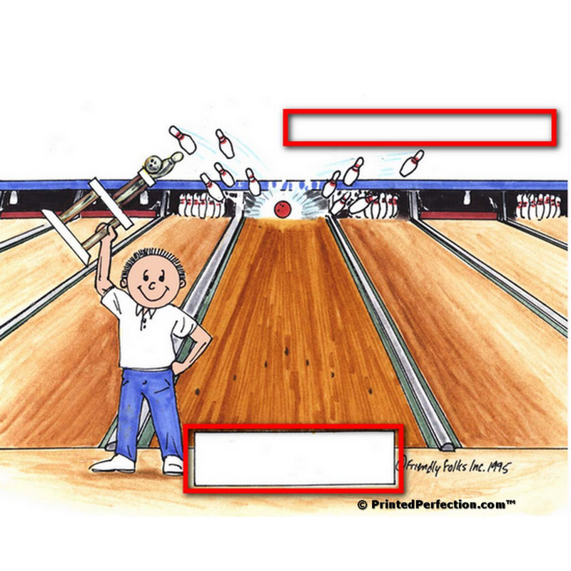 Bowling personnalisé - Porte-clés mâle