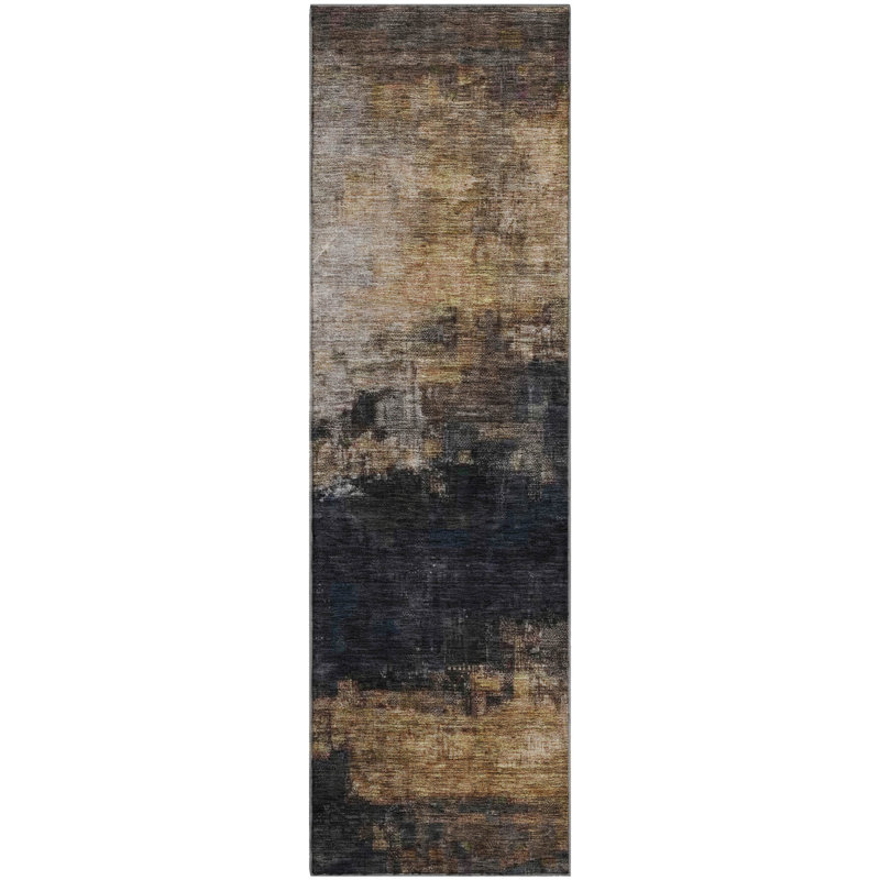 Premium Machine Washable Jessie AMF1209 Abstract Rug, Runner 2'3" x 7'6"