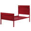 Lit plateforme élégant rouge avec structure en métal et panneaux encastrés modernes à verrouillage contemporain-1728601893