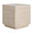 Daphne Outdoor Patio MGO Side Table, Beige Travertine Finish, Set Of 1