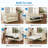Full Size Velvet Pull-Out Sofa Bed with Folding Mattress-1632502902