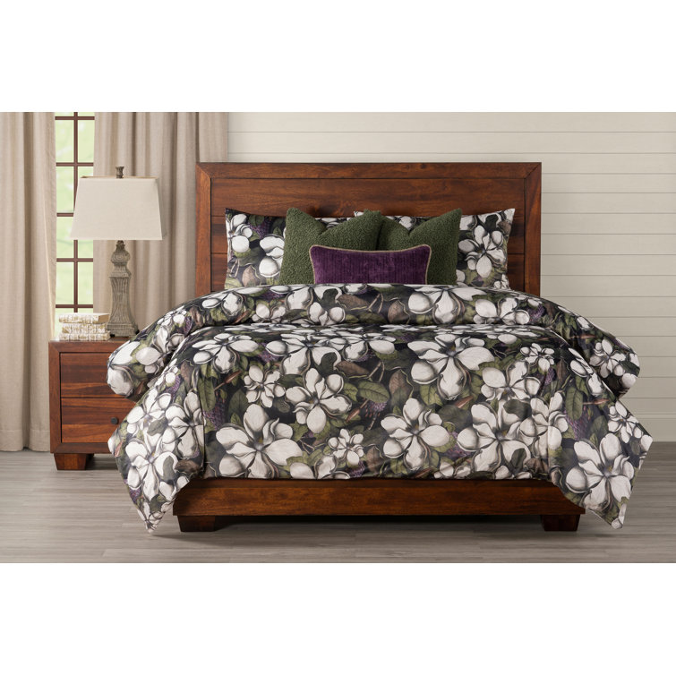 Chic Home Everly Green 3 Piece Reversible Floral Duvet Cover Set Bedding