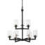 Lustre 9 lumières à abat-jour Attah-1054478465
