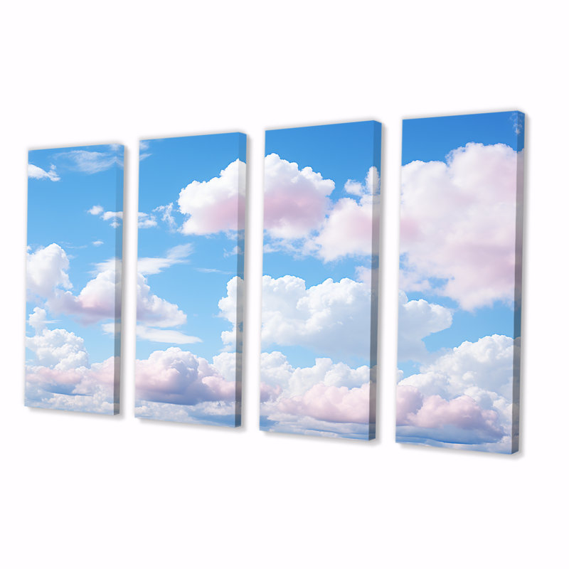 Sky Sky Horizon II - décor mural 4 pièces Sky, H 28 po x l 48 po
