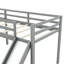 Lit mezzanine en L gris