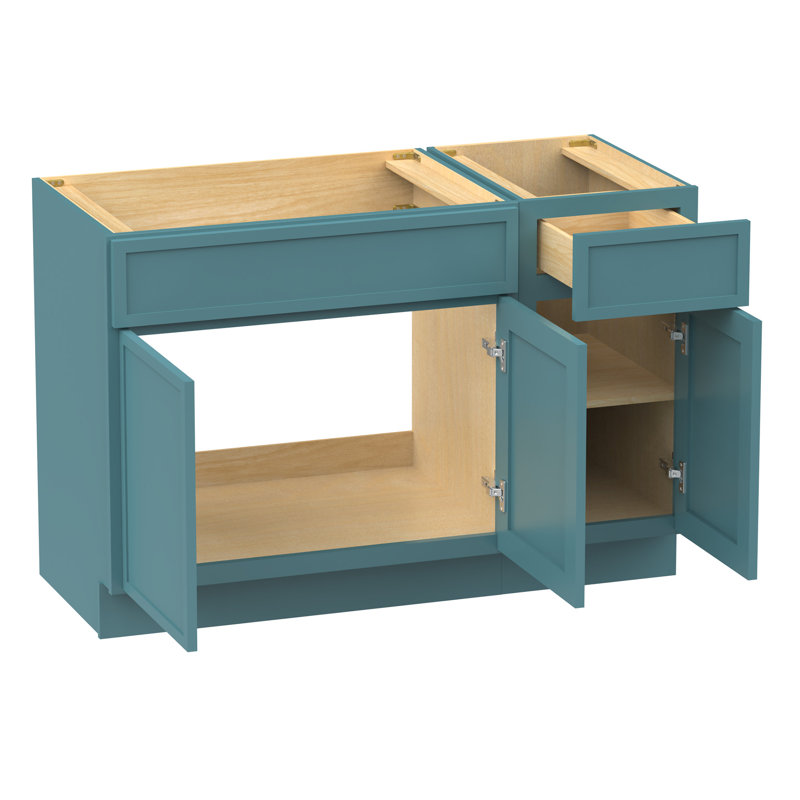Base de meuble-lavabo simple 54 po seulement, Sarcelle