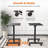 Mobile Standing Desk, Laptop Computer Cart, Height Adjustable Rolling Cart with Wheels, Small Rolling Desk for Home and Office-1098667870