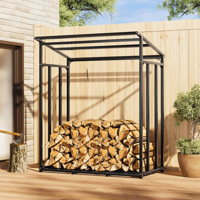Bricia 135cm W x 70cm D Metal Log Store