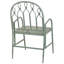 Laurena 45cm H Slat Back Stacking Side Chair in Black-341734766