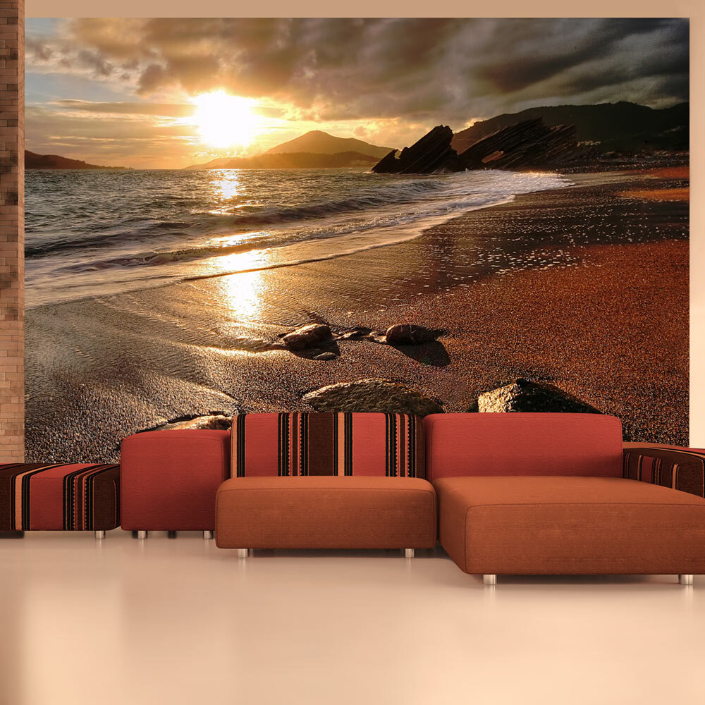 East Urban Home Relaxation by the Sea Wall Mural | Wayfair