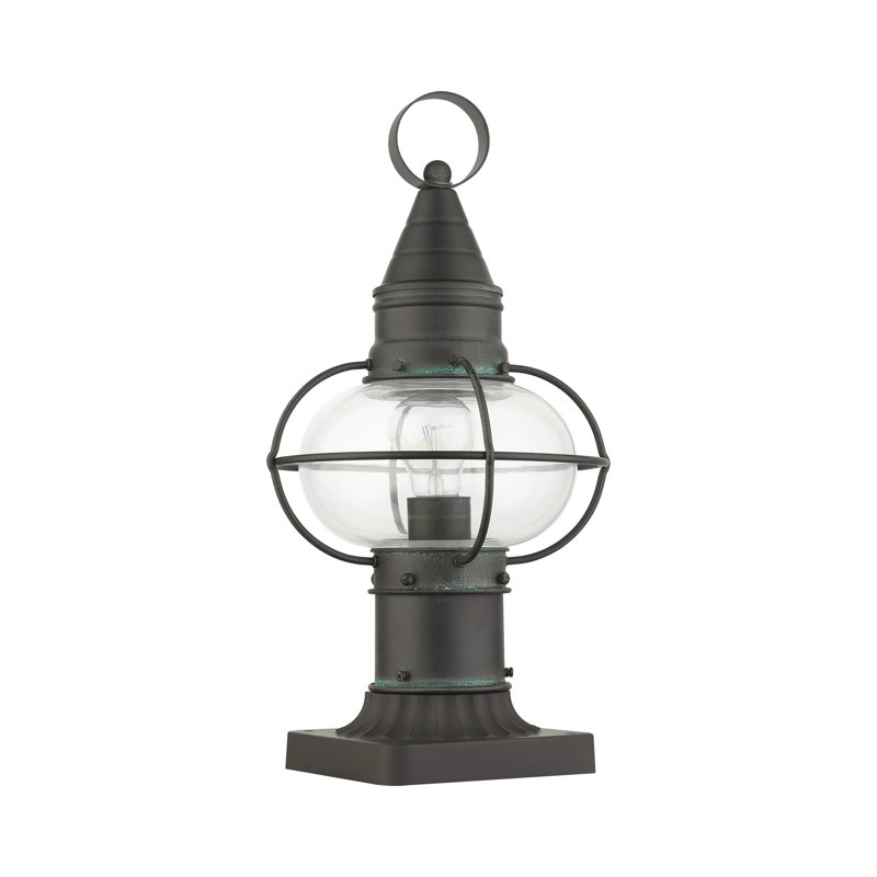 Tête de lanterne câblée à 1 lumière H 15 po Aster, Anthracite