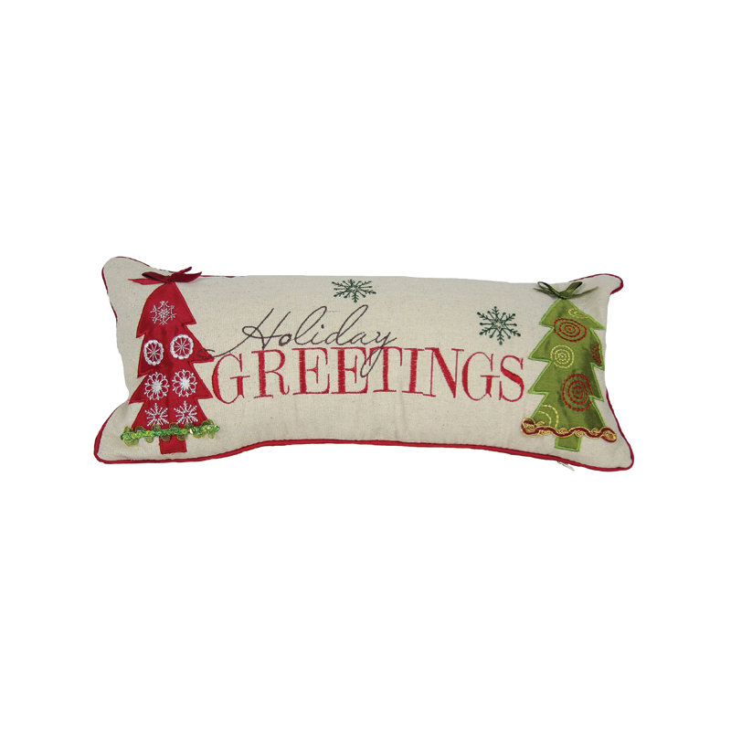 Holiday Holiday Greetings 8 x 18 Pillow