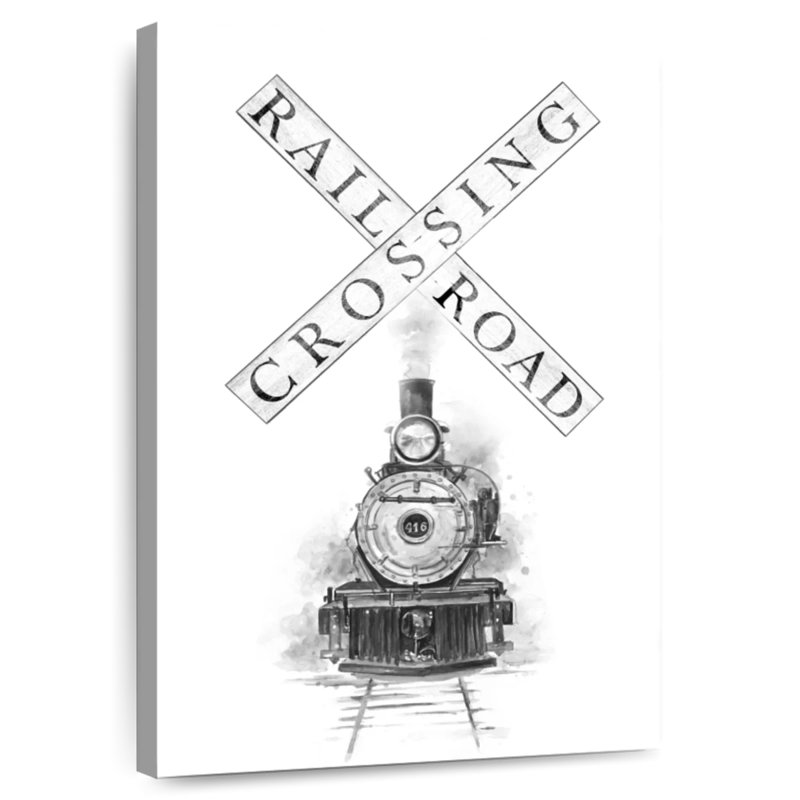 Mehar Railroad Crossing, 39" H x 26" W