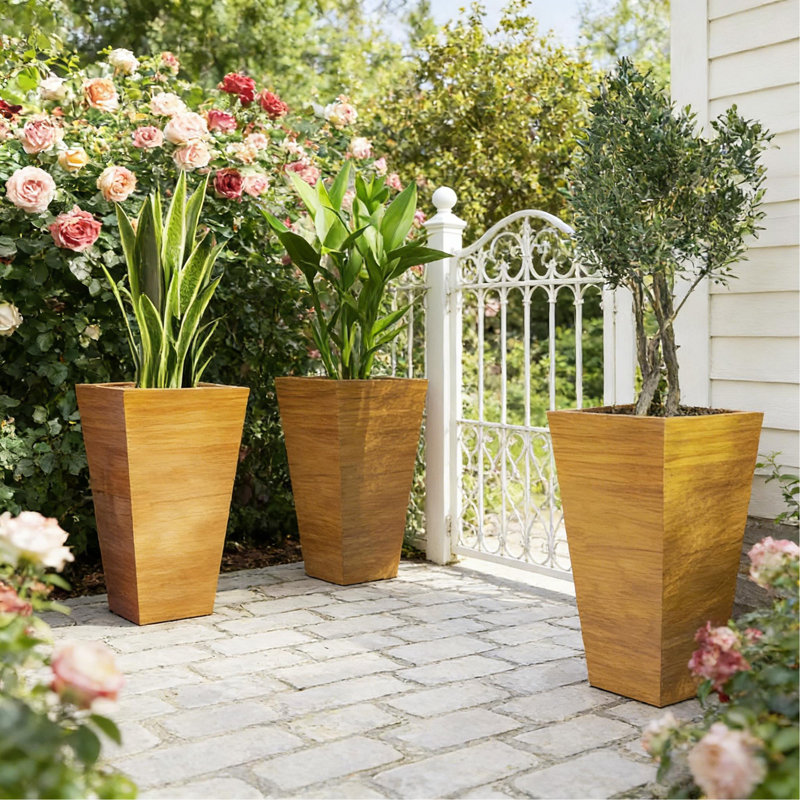 Jardinière classique, ensemble de 3 jardinières d'extérieur