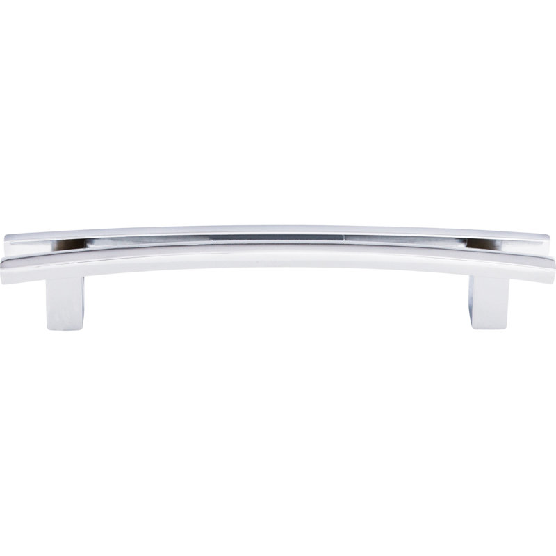 Flared 5" Center to Center Bar pull, Polished Chrome