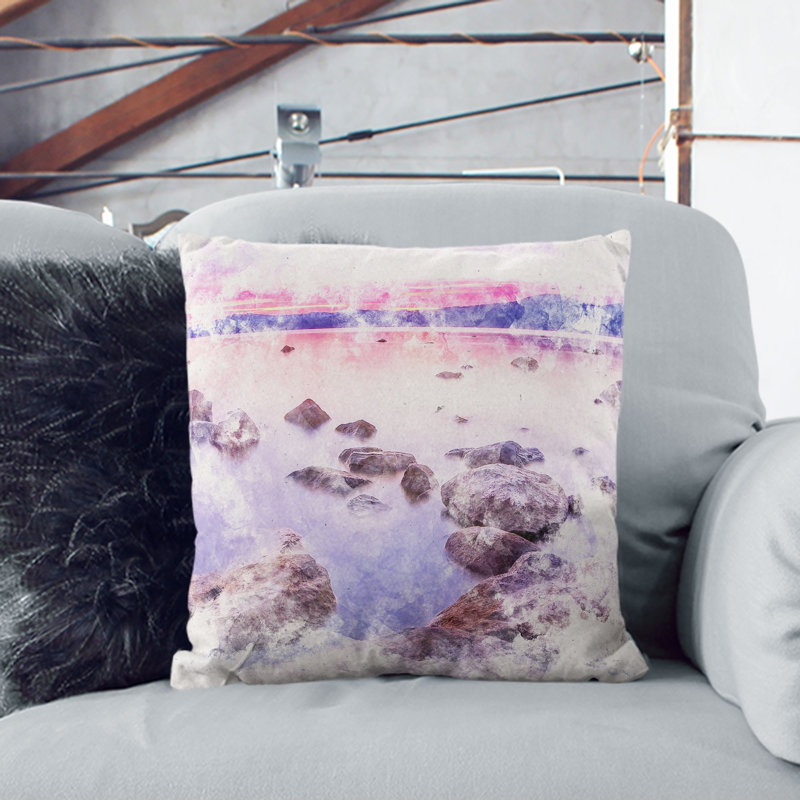 Square Cushion, Black, 40cm H x 40cm W x 15cm D