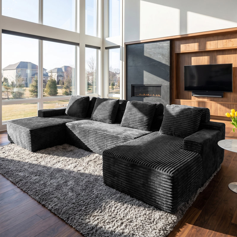  Canapé modulaire Boneless , Noir