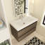 36 po X P 20 po P x 22 po Meuble-lavabo flottant simple H avec plateau en résine blanc brillant-1757733466