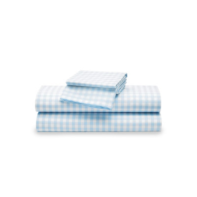 Petite Plume Gingham Cotton Fitted Sheet