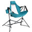 Chaise de camping, pliante portative avec dossier réglable, sac de transport, inclinable 2 pièces bleu pour l'extérieur-1213865829