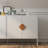 Solid wood special shape square handle design with 4 doors and double storage sideboard