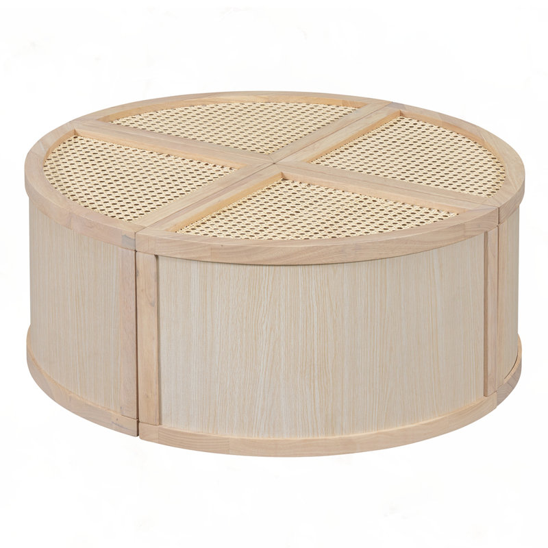 Round to Square Block Modular Coffee Table