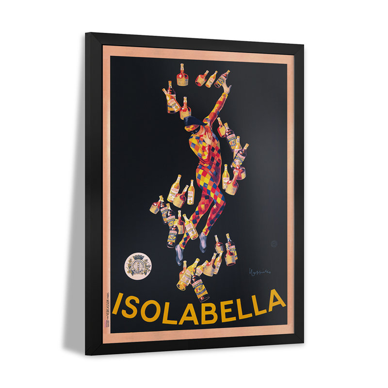 Affiche encadrée isolabella (vintage) par Leonetto Cappiello, H 32 po x l 24 po