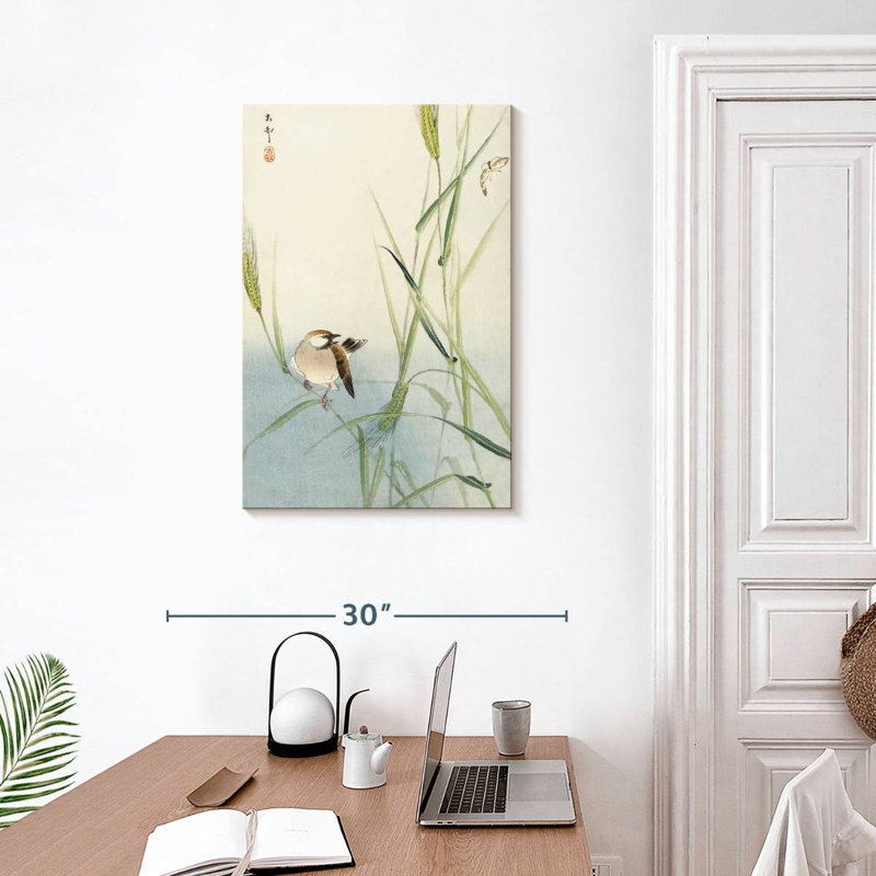 Brampt Bird And Butterfly 1900-1930, 30" H x 20" W