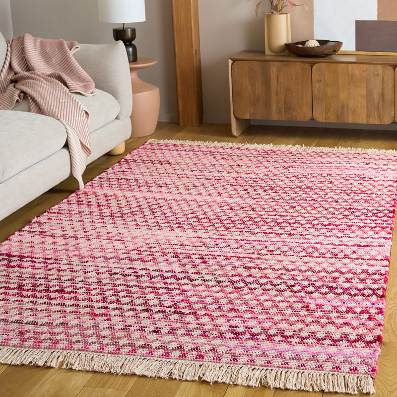 Tapis en coton tissé à la main Montauk 538, Rectangle 5 pi x 8 pi