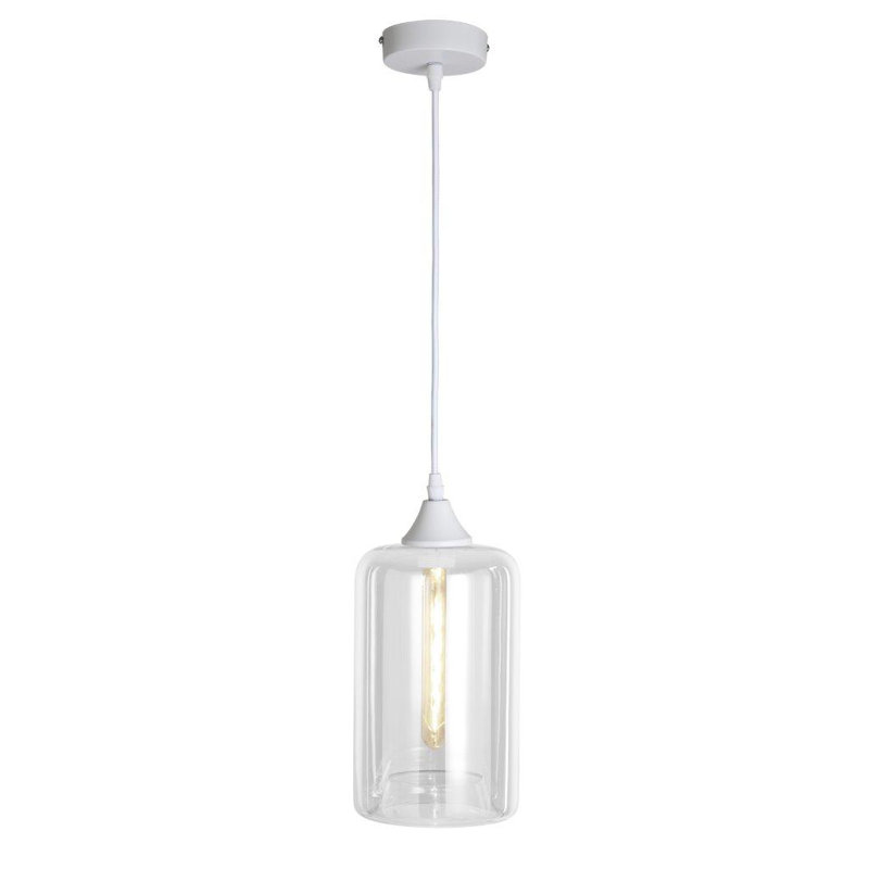 Cardinale 1 - Light Cylinder Pendant, White
