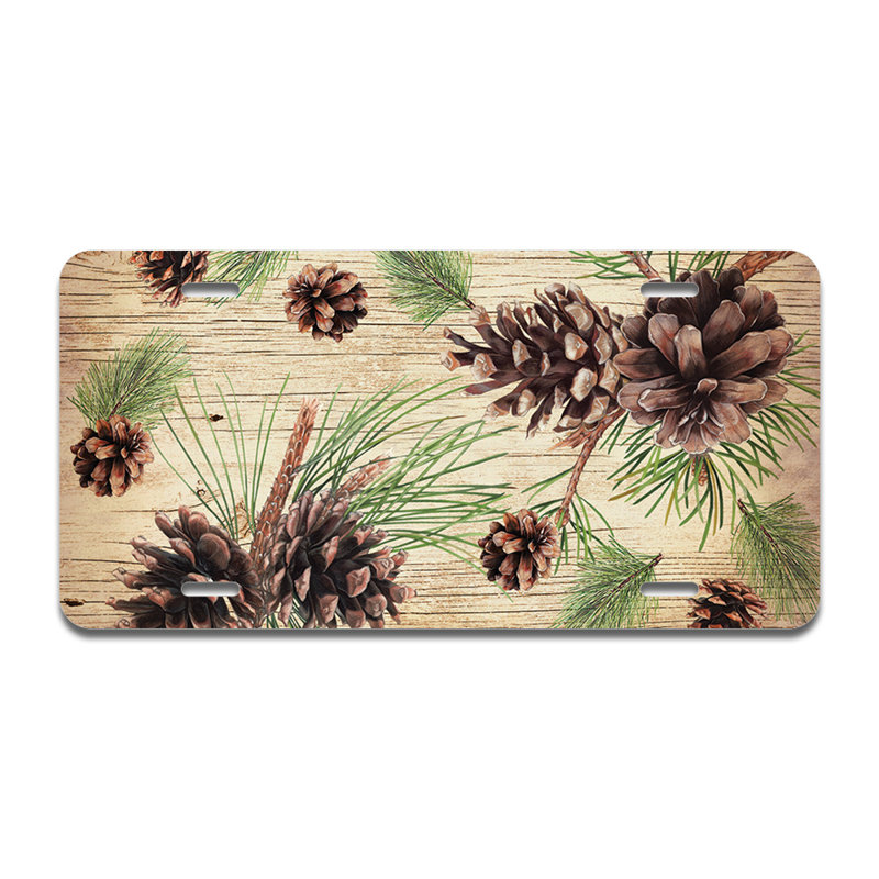 Pine Collage Aluminum Plate Frame